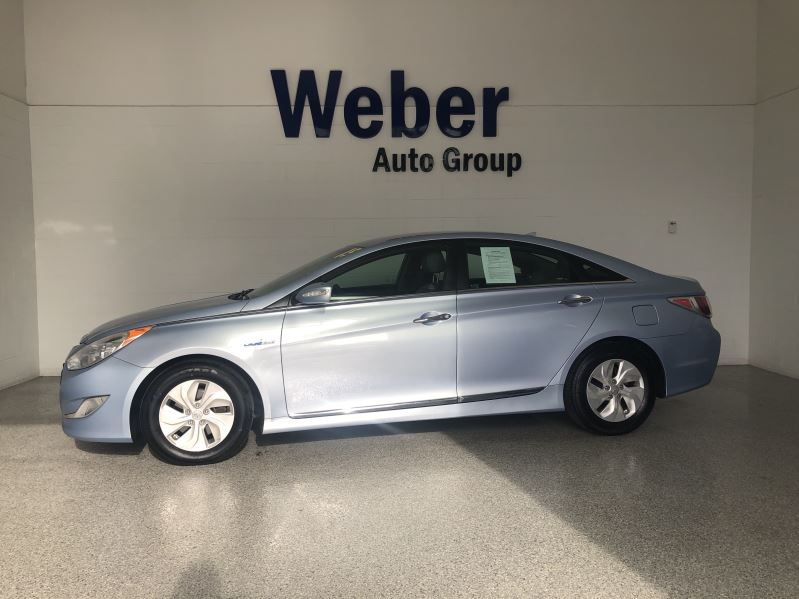 2015 Blue Hyundai Sonata Hybrid